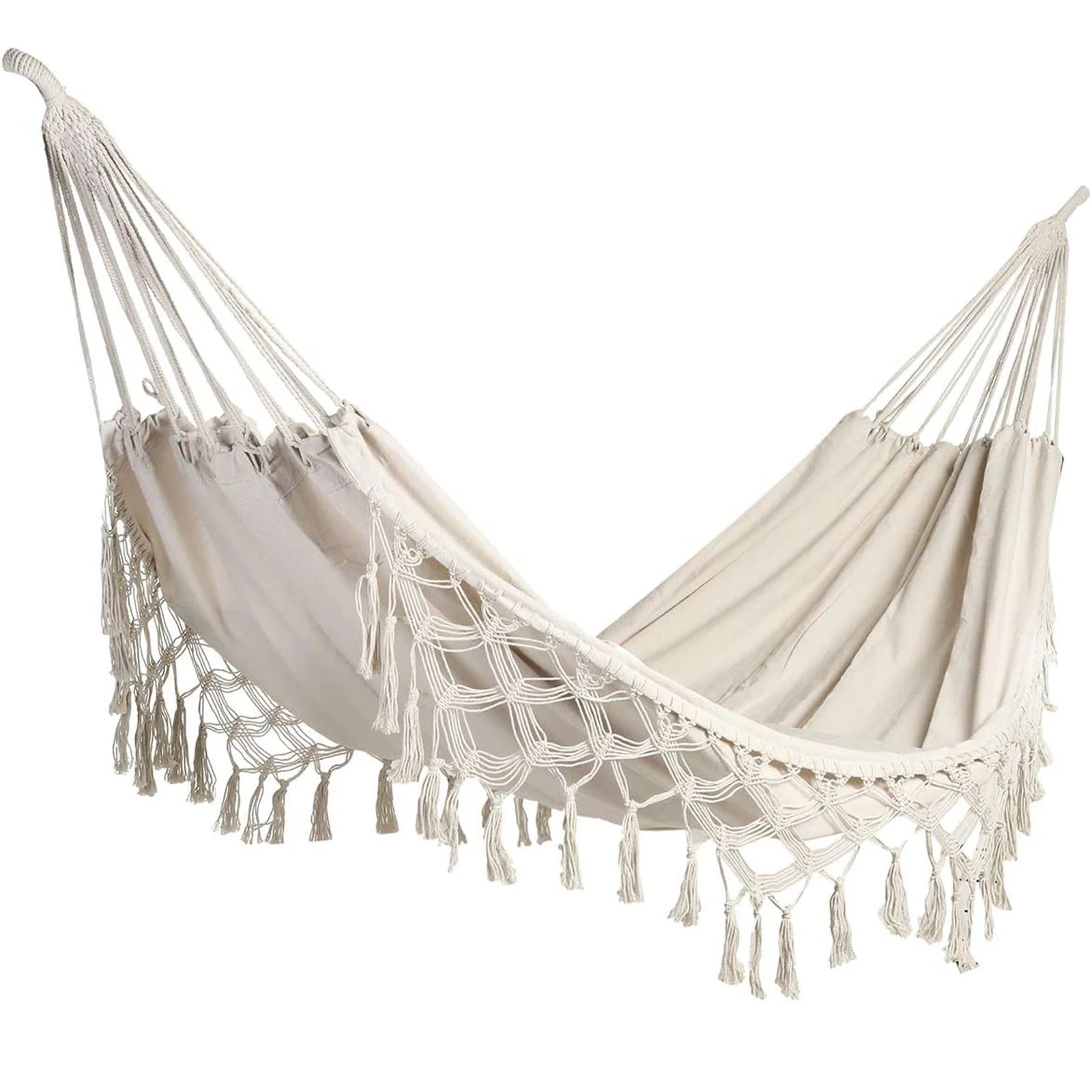 Macrame Fringe Hammock Boho Balcony Hammock Handmade Tassels Hammock 2 Person Double Hammock for Home Outdoor Backyard Beach | e4a06ce7-8ab3-4117-81a8-56b136e80b22,1636cdbd-953f-403f-ae72-37ef13df2ead,bd5f821f-3009-4ebf-aff2-71b66eb050aa,819ceb91-5f01-4c9e-9d9f-2dcf698143fb