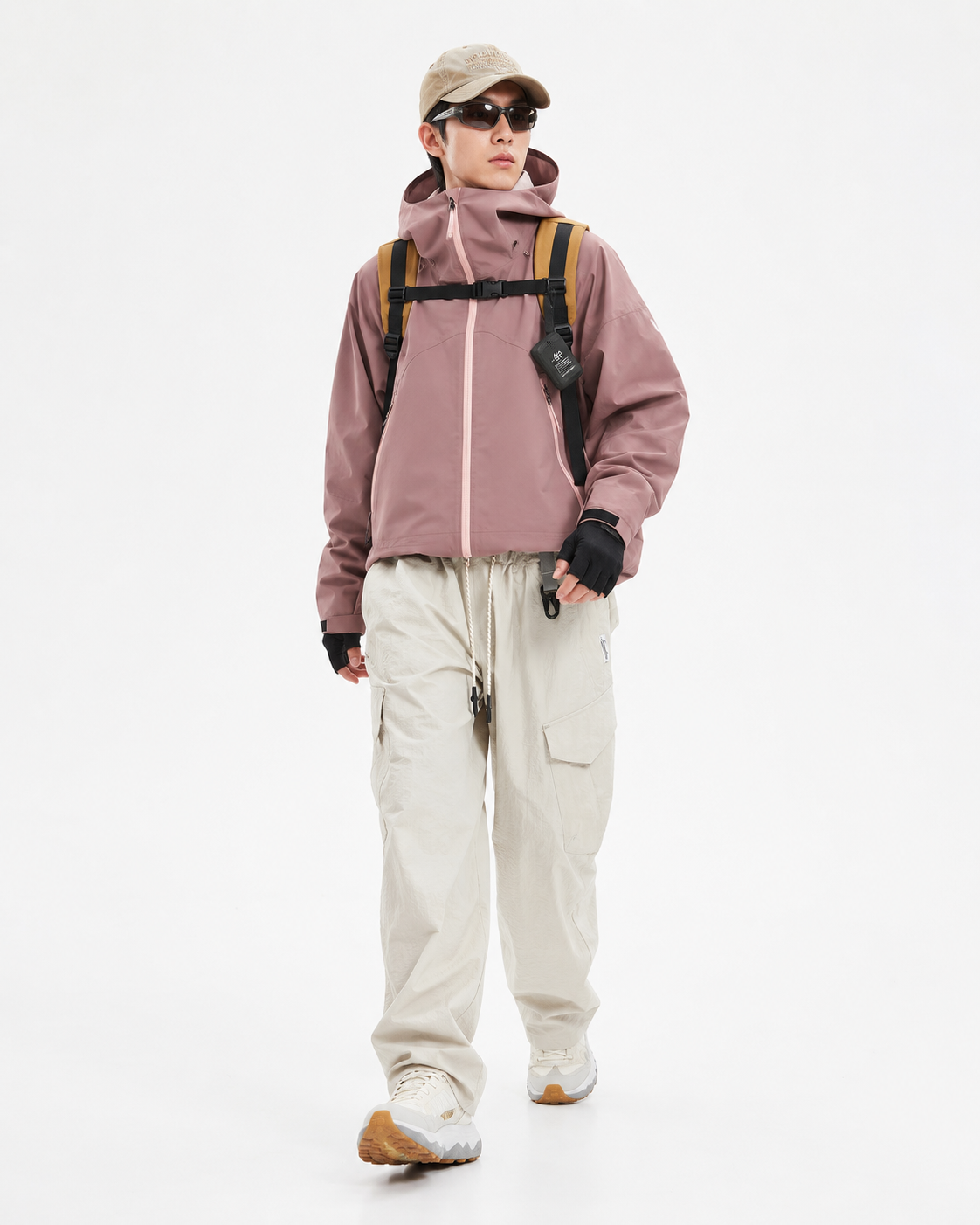 Pact water-repellent cargo trousers — Paris Gray # Colour_Paris Gray