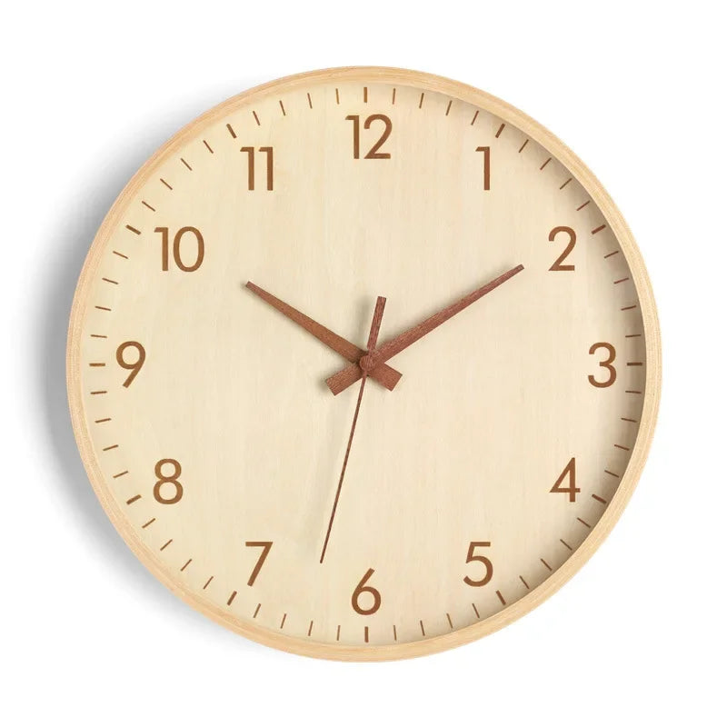 Wall Clock Living Room Home Wall Hanging Solid Wood Modern Simple Clock Medieval Clock Log Bedroom Decoration | Light Wood 1 / 8 Inch,Light Wood 1 / 10 Inch,Light Wood 1 / 12 Inch,Light Wood 2 / 8 Inch,Light Wood 3 / 12 Inch,Dark Wood 1 / 8 Inch,Dark Wood 1 / 10 Inch,Dark Wood 1 / 12 Inch,Light Wood 2 / 10 Inch,Light Wood 2 / 12 Inch,Light Wood 3 / 8 Inch,Light Wood 3 / 10 Inch,Dark Wood 3 / 10 Inch,Dark Wood 3 / 12 Inch,Dark Wood 2 / 8 Inch,Dark Wood 2 / 10 Inch,Dark Wood 2 / 12 Inch
