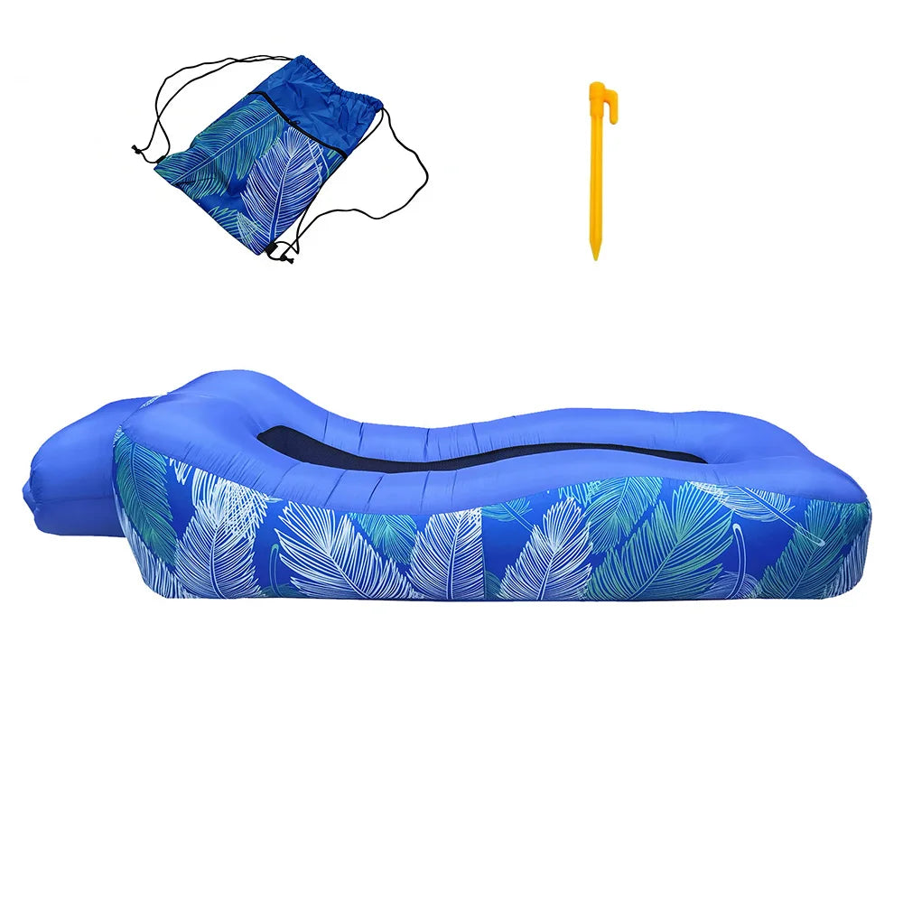 Inflatable Air Lounger Sofa – Foldable Couch for Camping, Beach & Picnics