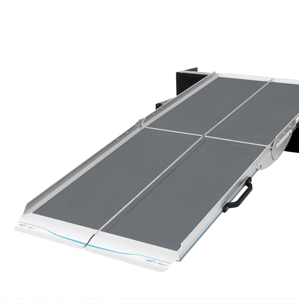 Aerolight-Lifestyle folding wheelchair ramp set up over steps