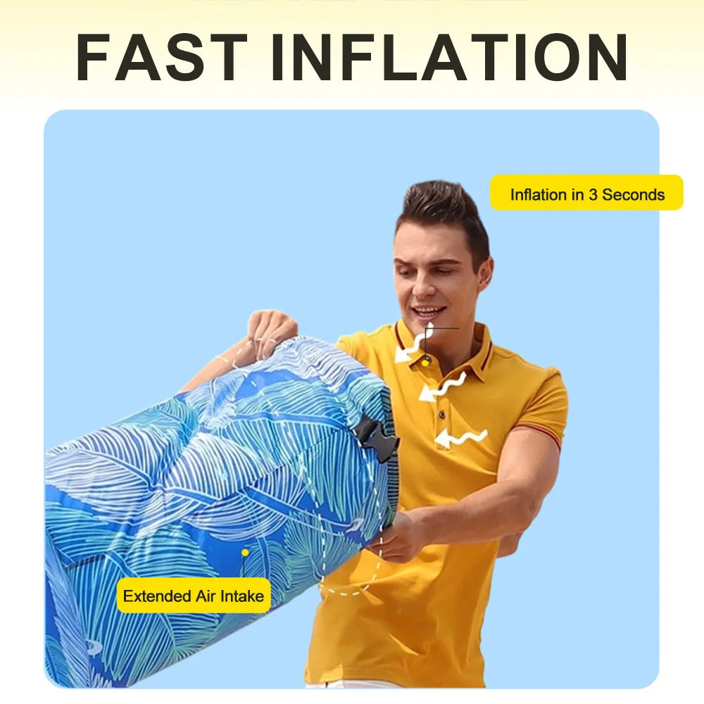 Inflatable Air Lounger Sofa – Foldable Couch for Camping, Beach & Picnics