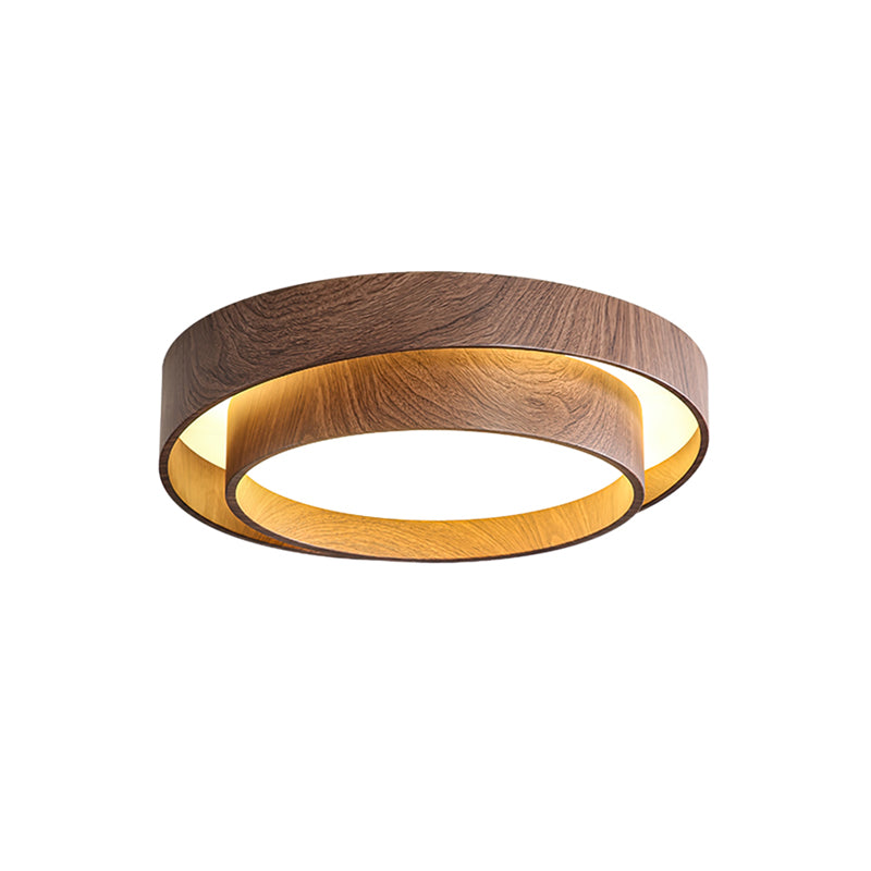 Arden | LED Ceiling Light Fixture with Walnut Finish & Dimmable Feature | Modern Flush Ceiling Lights for Ambient Illumination 0
