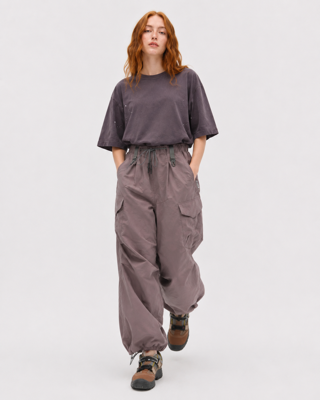 Pact water-repellent cargo trousers — Haze Purple # Colour_Haze Purple