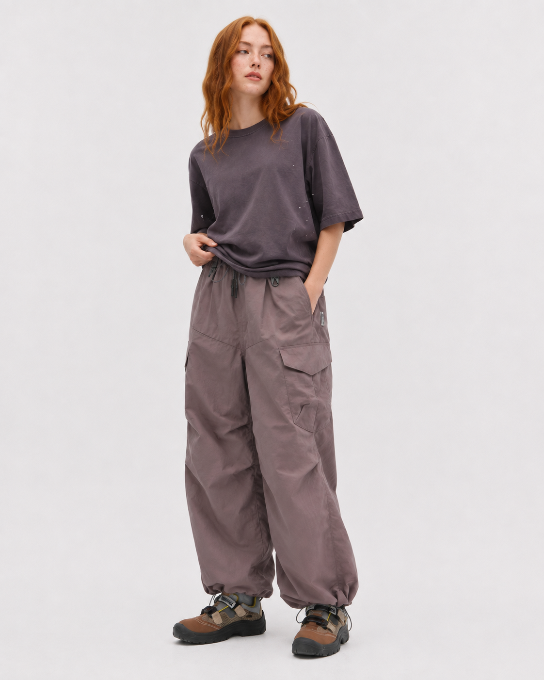 Pact water-repellent cargo trousers — Haze Purple # Colour_Haze Purple