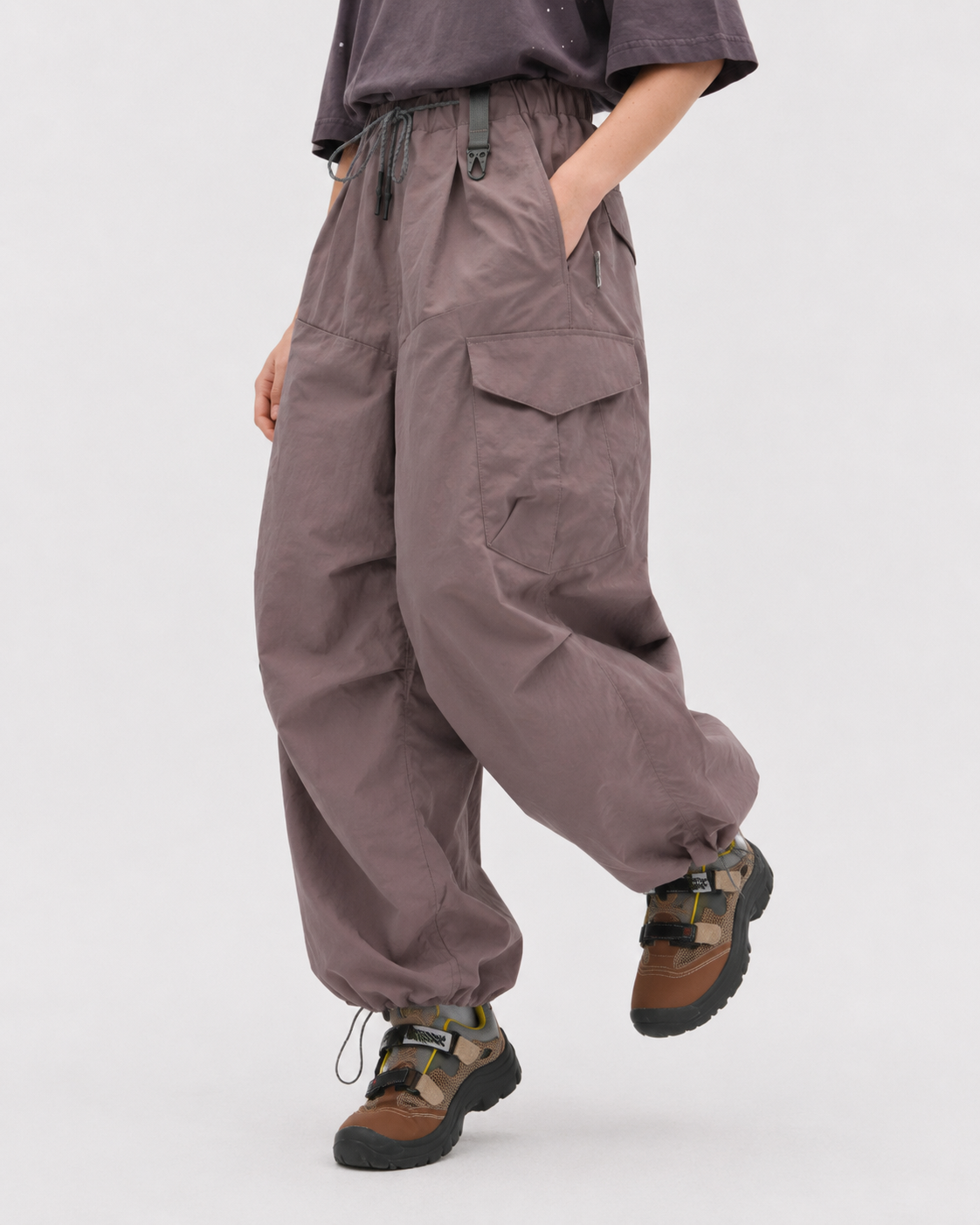 Pact water-repellent cargo trousers — Haze Purple # Colour_Haze Purple