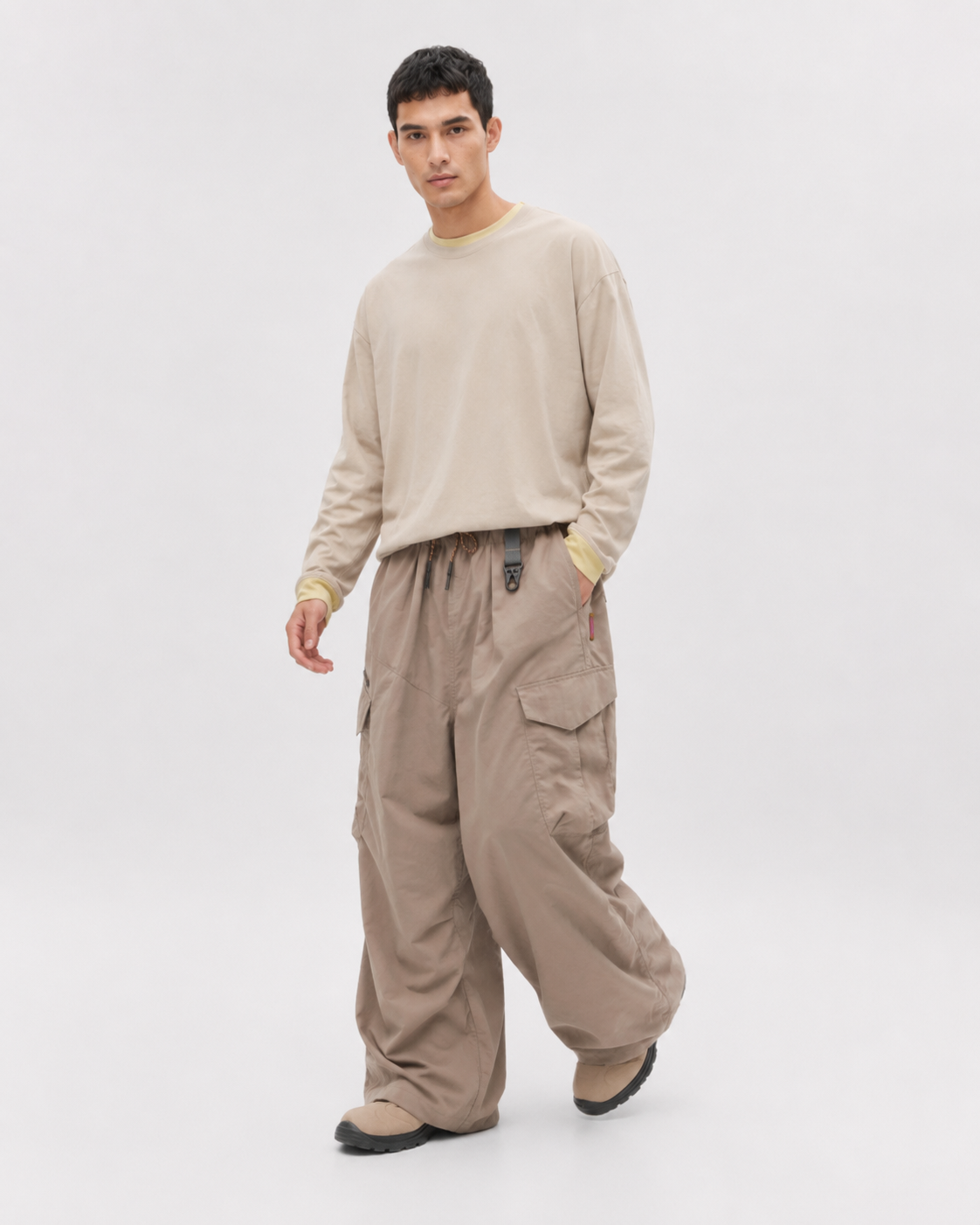 Pact water-repellent cargo trousers — Khaki # Colour_Khaki