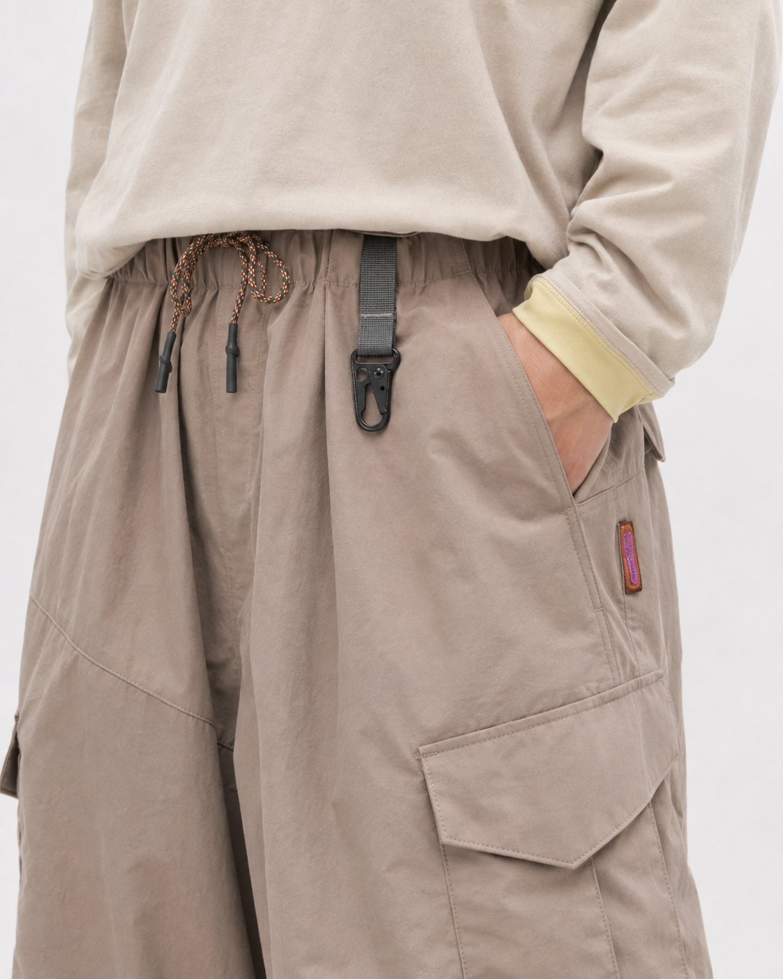 Pact water-repellent cargo trousers — Khaki # Colour_Khaki