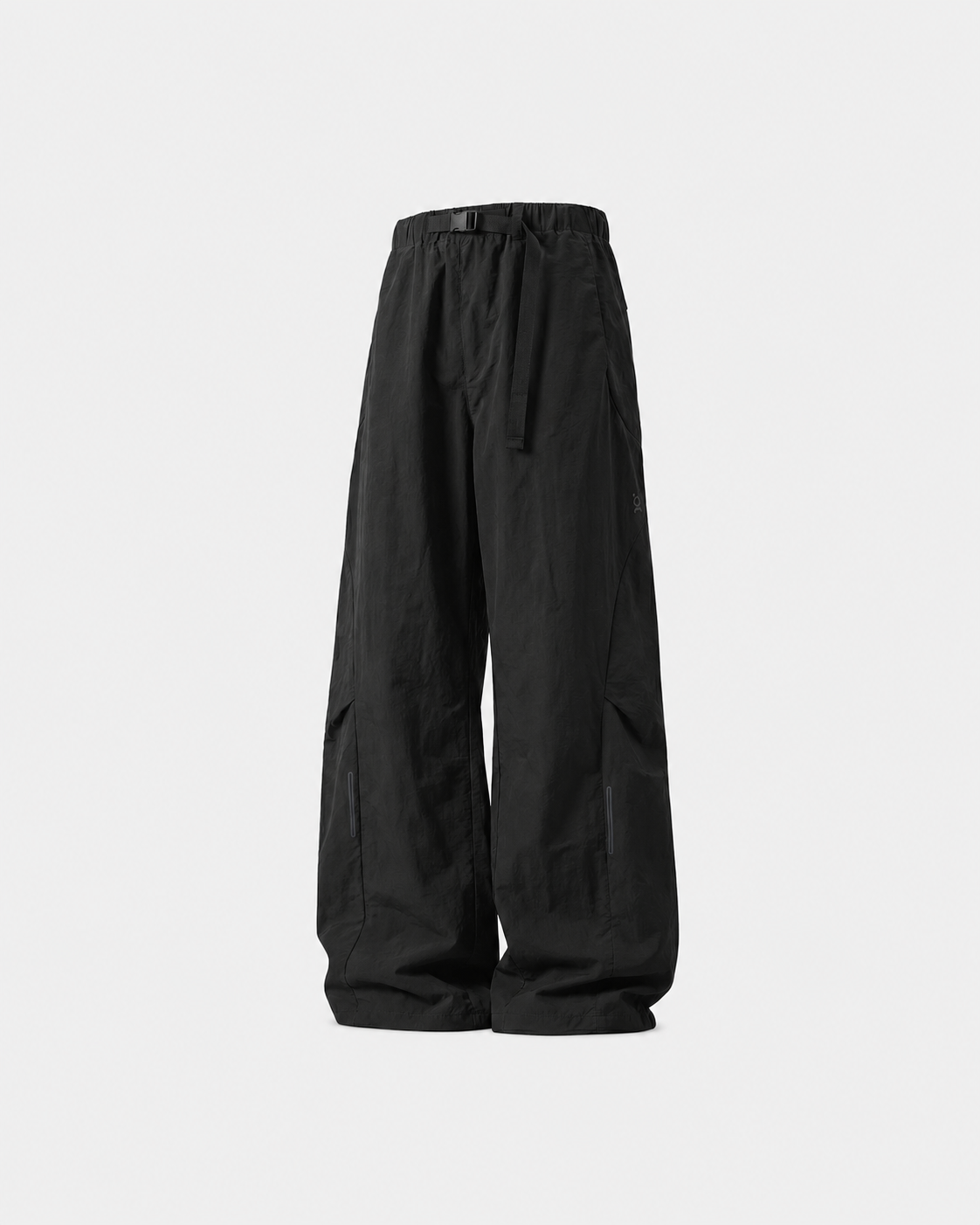 Pact Water-Repellent Parachute Cargo Trousers in Black, styled # Colour_Black