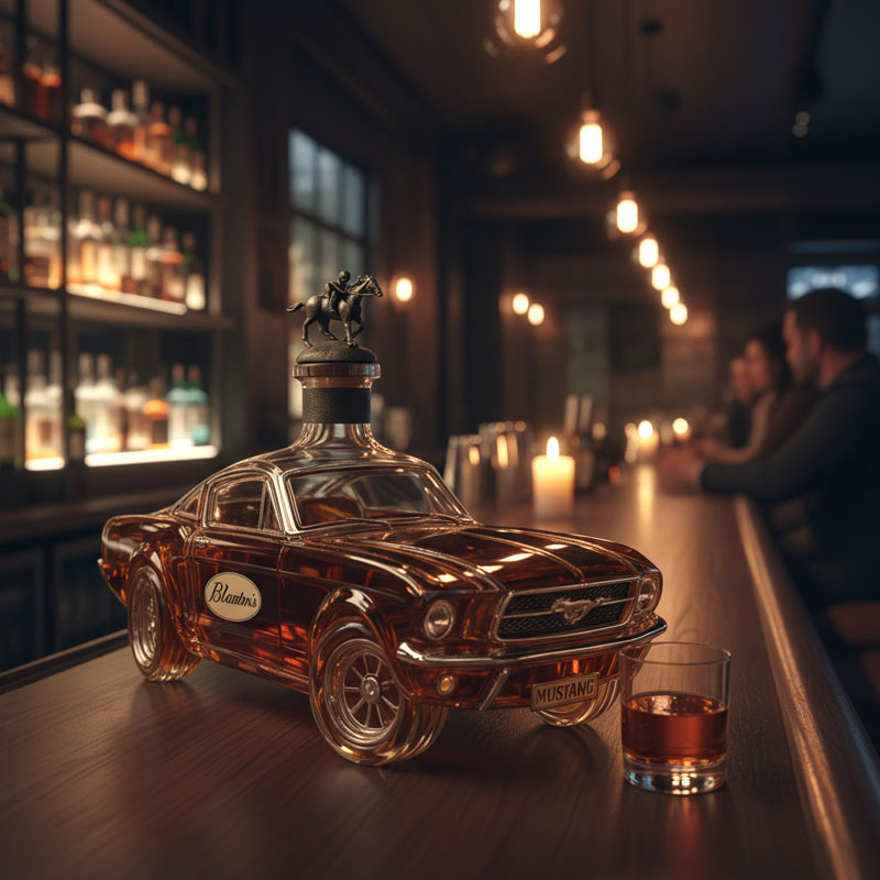 Classic Car Collection | Whiskey Decanter with Premium Glass Design | Unique Mustang Car Silhouette for Home Bars 1 | ud1780390128208674050,Tj1780390128208765763,ce1780390128208856846,or1780390128208947530