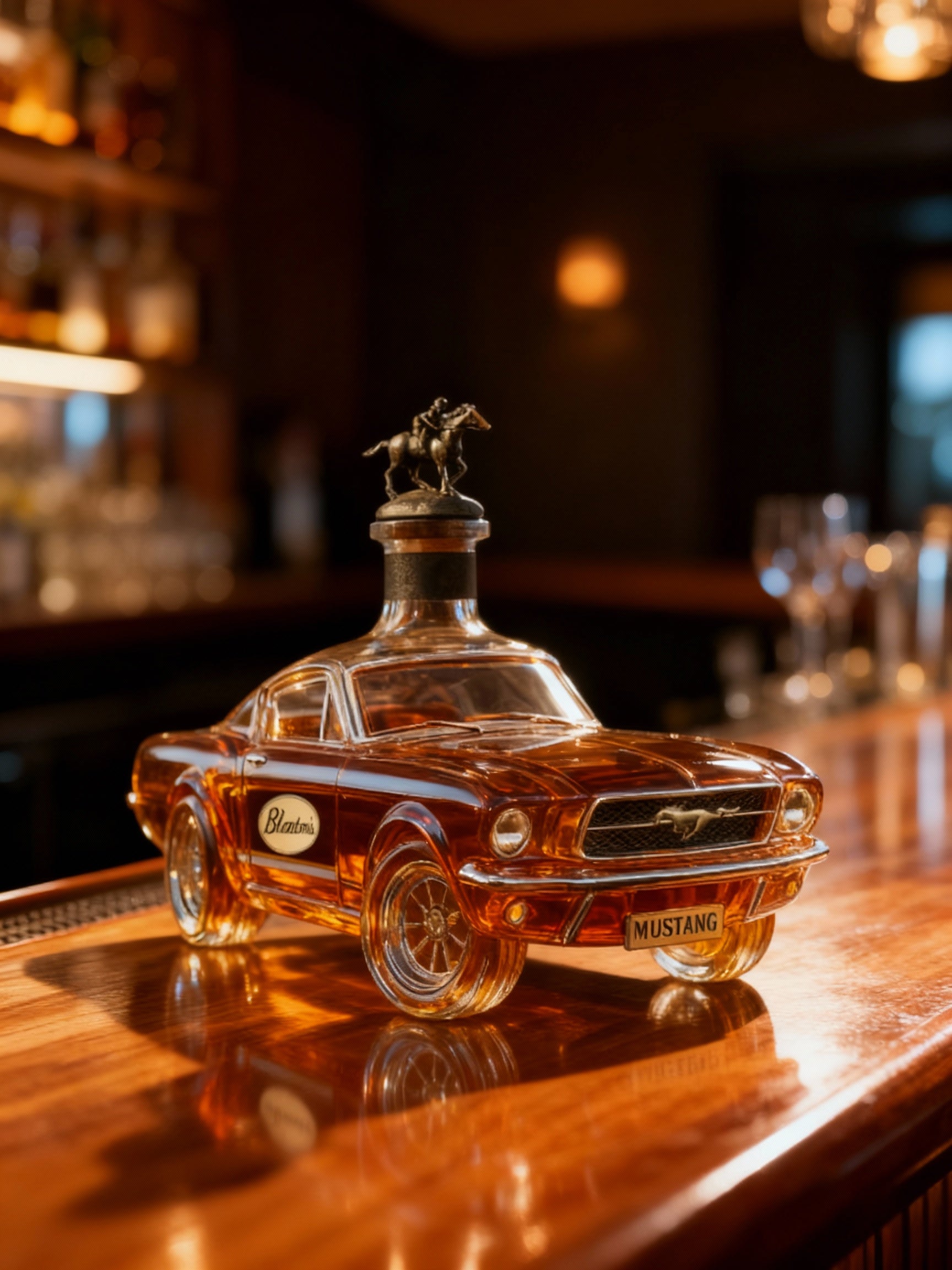 Classic Car Collection | Whiskey Decanter with Premium Glass Design | Unique Mustang Car Silhouette for Home Bars 2 | ud1780390128208674050,Tj1780390128208765763,ce1780390128208856846,or1780390128208947530