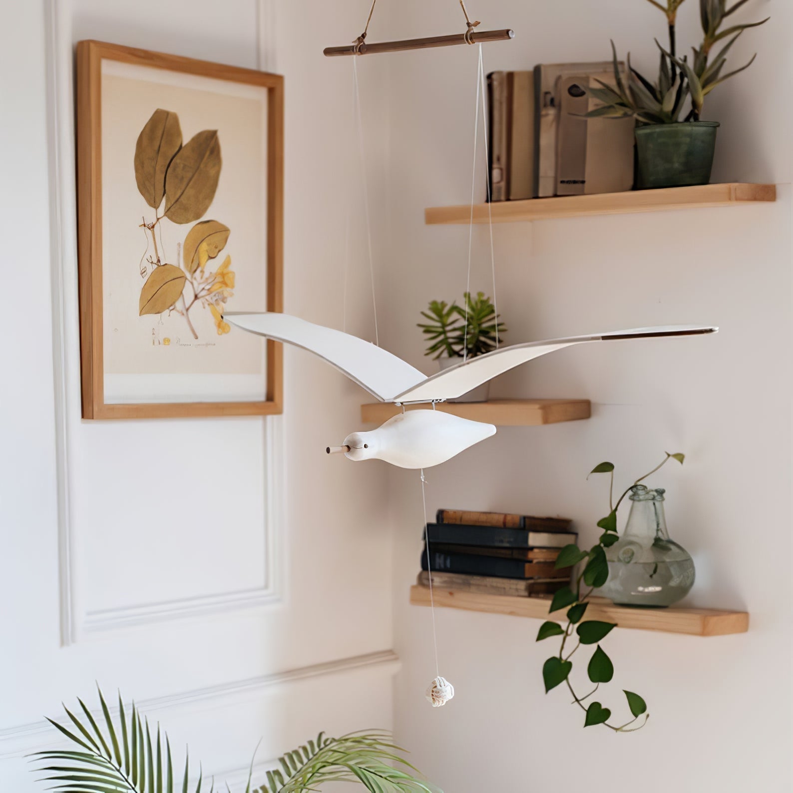 Coastal Drift | Wooden Gull Ornament with Articulated Wings | Unique Eco-Friendly Decor for Home 3 | jG1780481832140587302