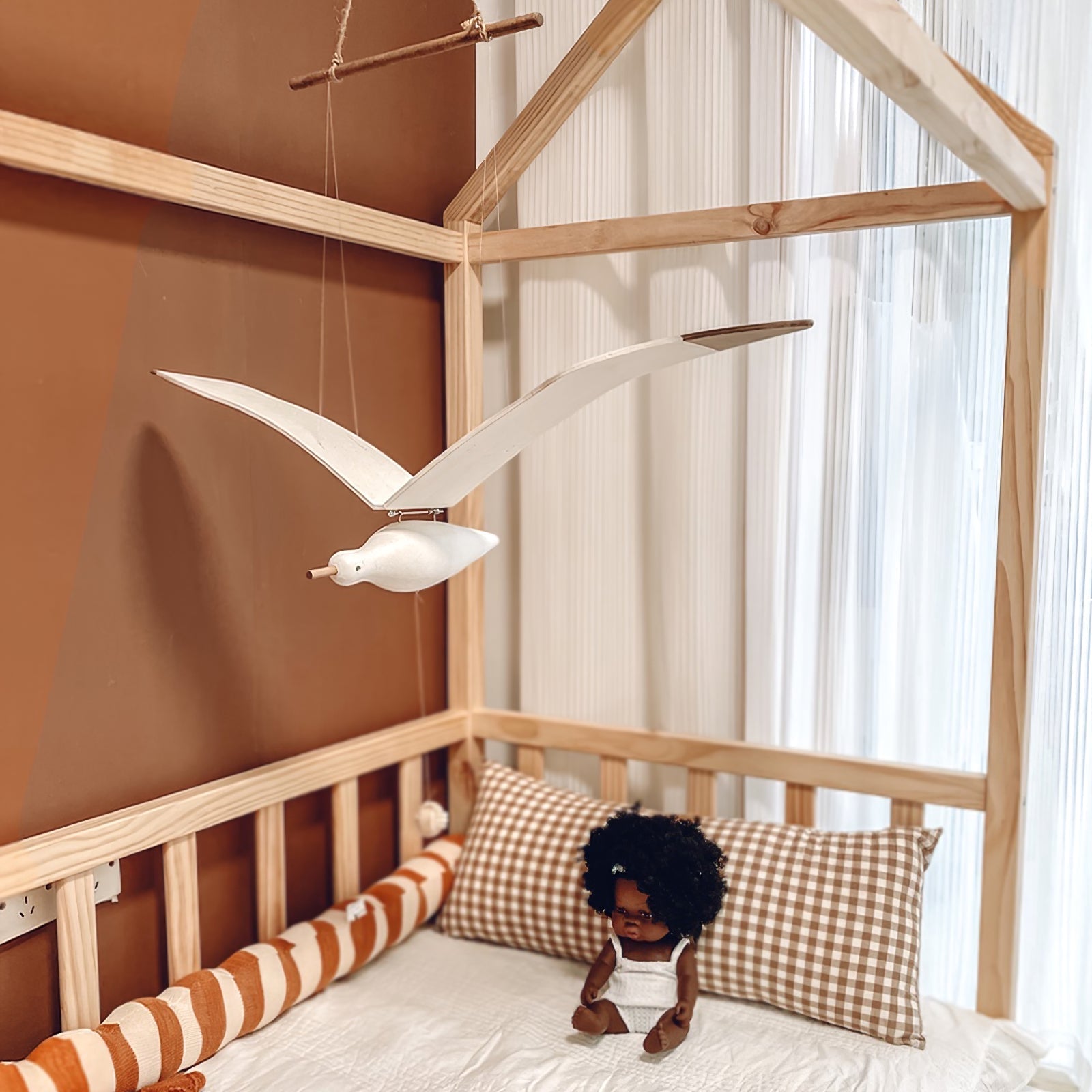 Coastal Drift | Wooden Gull Ornament with Articulated Wings | Unique Eco-Friendly Decor for Home 5 | jG1780481832140587302