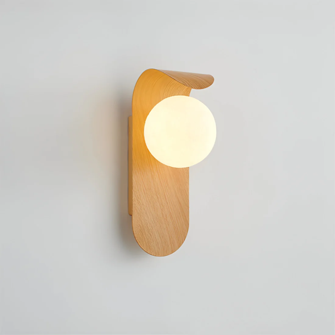 Icar | Scandinavian LED Wall Lamp with Wooden Design & Ambient Glow | Perfect for Modern Spaces 0