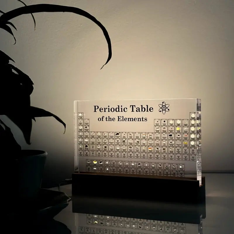 Innovative Periodic Table Display | 83 Real Elements with Integrated Lighting | Educational Decor for Science Enthusiasts 5