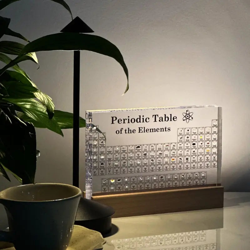 Innovative Periodic Table Display | 83 Real Elements with Integrated Lighting | Educational Decor for Science Enthusiasts 7