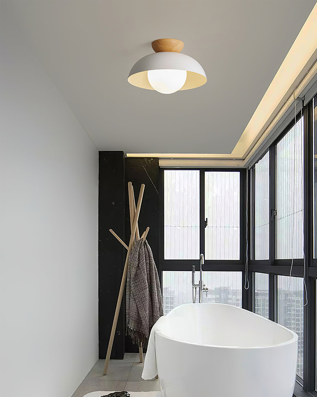 Modern Flush Mount Ceiling Light with Warm LED Glow | Sleek Fixture for Cozy Indoor Spaces 7
