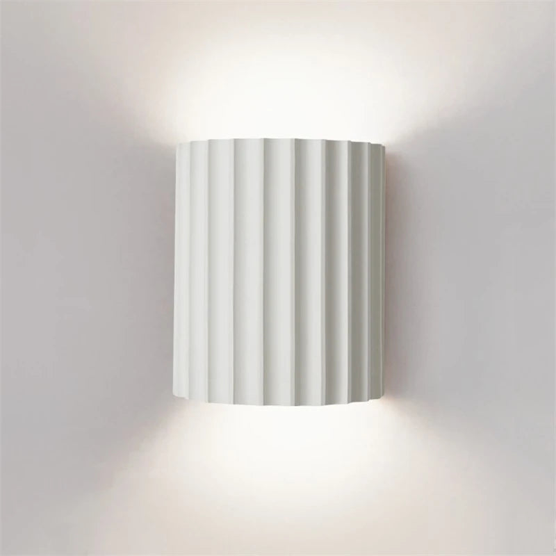 Nordic Modern | Resin Wall Lamp with Ribbed Design | Soft Ambient Lighting for Elegant Interiors 0