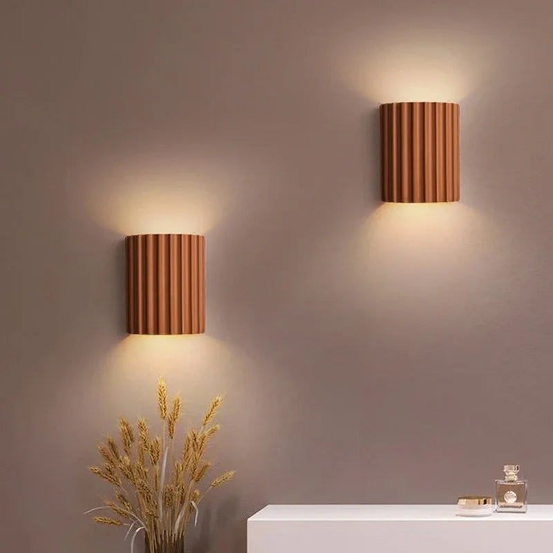 Nordic Modern | Resin Wall Lamp with Ribbed Design | Soft Ambient Lighting for Elegant Interiors 3 | LI1780333007293832951,dt1780333007294132753,cO1780333007292996267,Lc1780333007293096554