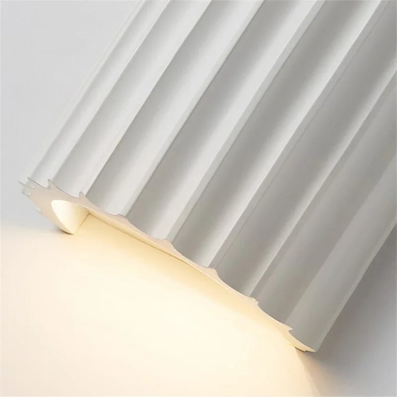 Nordic Modern | Resin Wall Lamp with Ribbed Design | Soft Ambient Lighting for Elegant Interiors 6 | LI1780333007293832951,dt1780333007294132753,cO1780333007292996267,Lc1780333007293096554