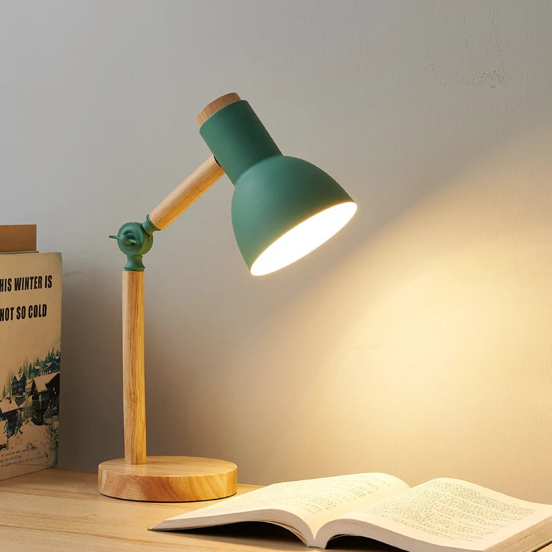 Nordic Wooden Desk Lamp | Adjustable Bedside Table Lamp with Eye-Friendly Glow | Perfect for Study and Relaxation 1 | fD1780333007297744254,WR1780333007297311076,WM1780333007297523339,SD1780333007297886972,aB1780333007294264361