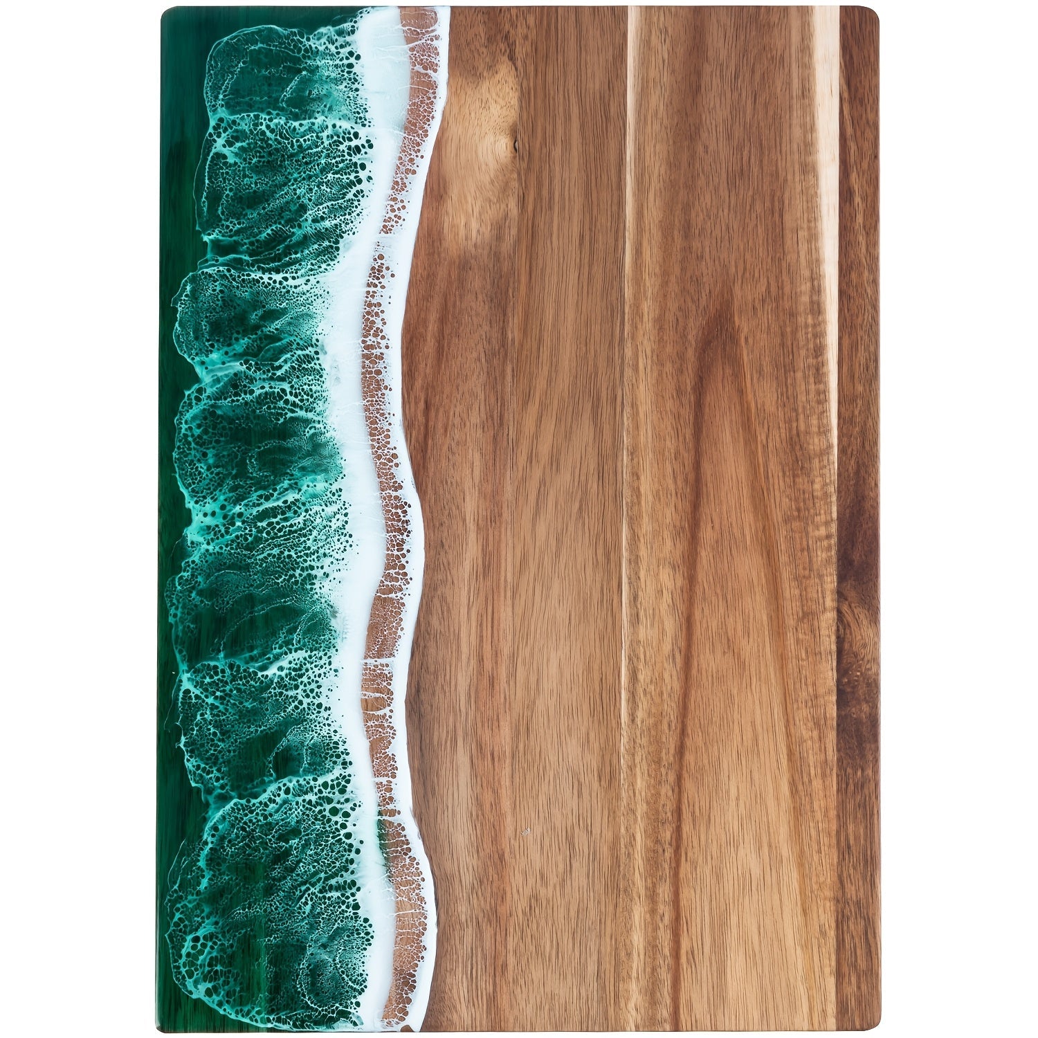 Ocean Wave | Acacia Wood Cutting Board with Resin Inlay | Multi-Purpose Kitchen Essential 0