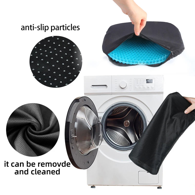 Cooling Gel Seat Cushion – Breathable Honeycomb Pad for Pressure Relief