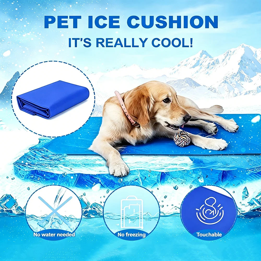 Pet Cooling Gel Mat – Self-Cooling Summer Ice Pad for Dogs & Cats