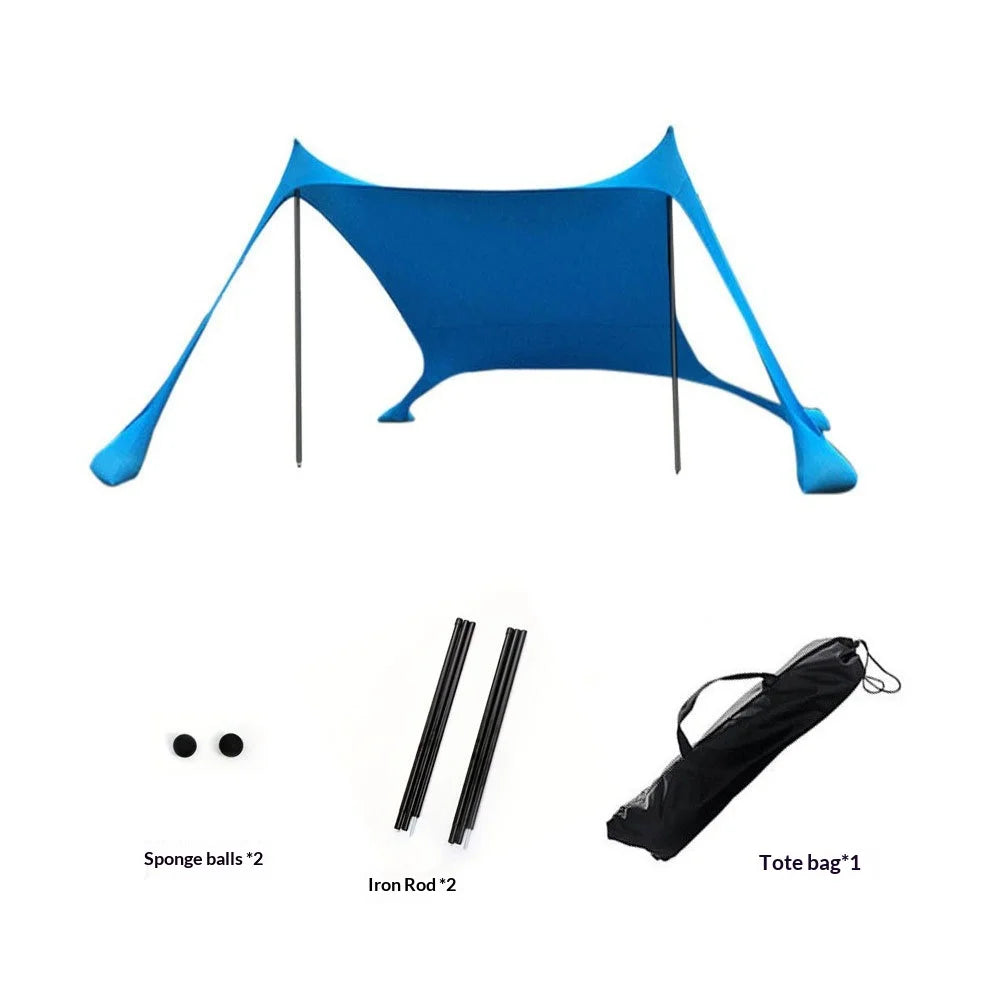 Beach Sun Shade Canopy – Lightweight UV Shelter with Carry Bag