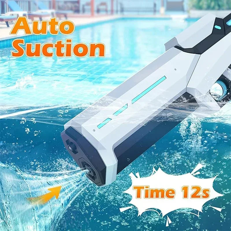 Automatic Electric Water Gun – Powerful Squirt Blaster with Suction Refill