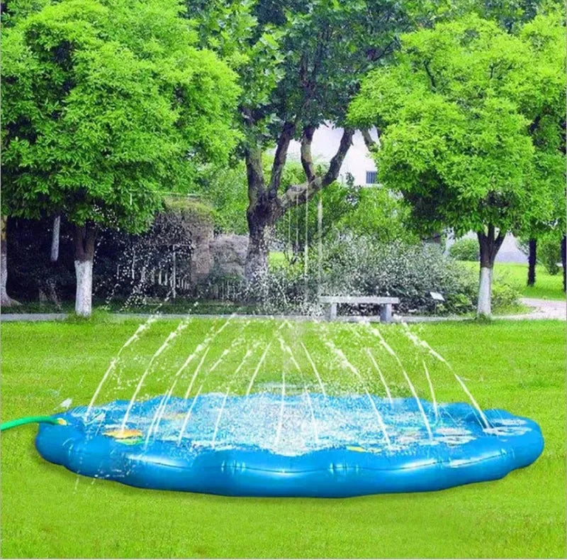Kids Sprinkler Splash Pad – Inflatable Water Play Mat for Garden & Lawn