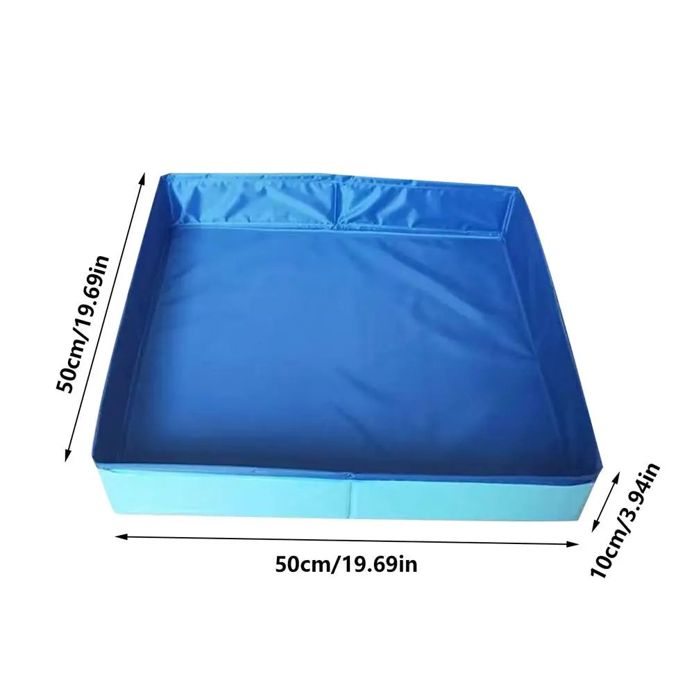 Foldable Dog Pool – Non-Inflatable PVC Pet Bath & Paddling Pool for Dogs & Cats