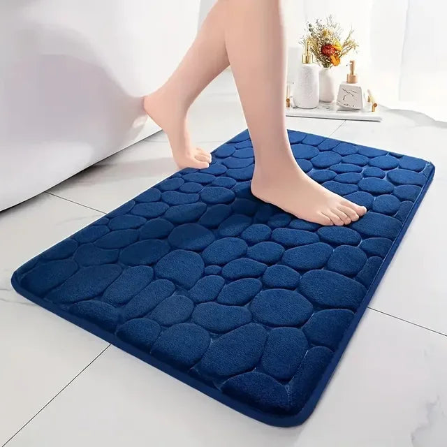 PebbleDry – Quick-Dry Embossed Bath Mat with Non-Slip Grip