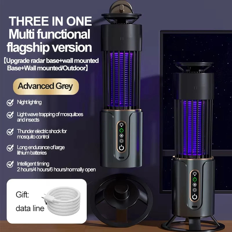 Mosquito Killer Camping Lantern – Insect Trap & Light, USB Rechargeable or Plug-In