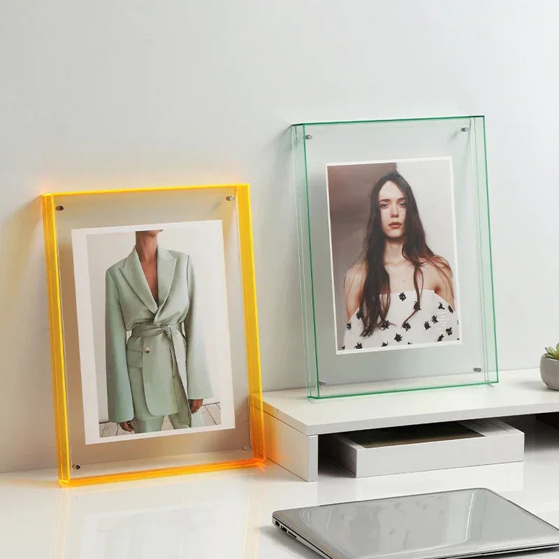 AcryView – Clear Acrylic Freestanding Photo Frame