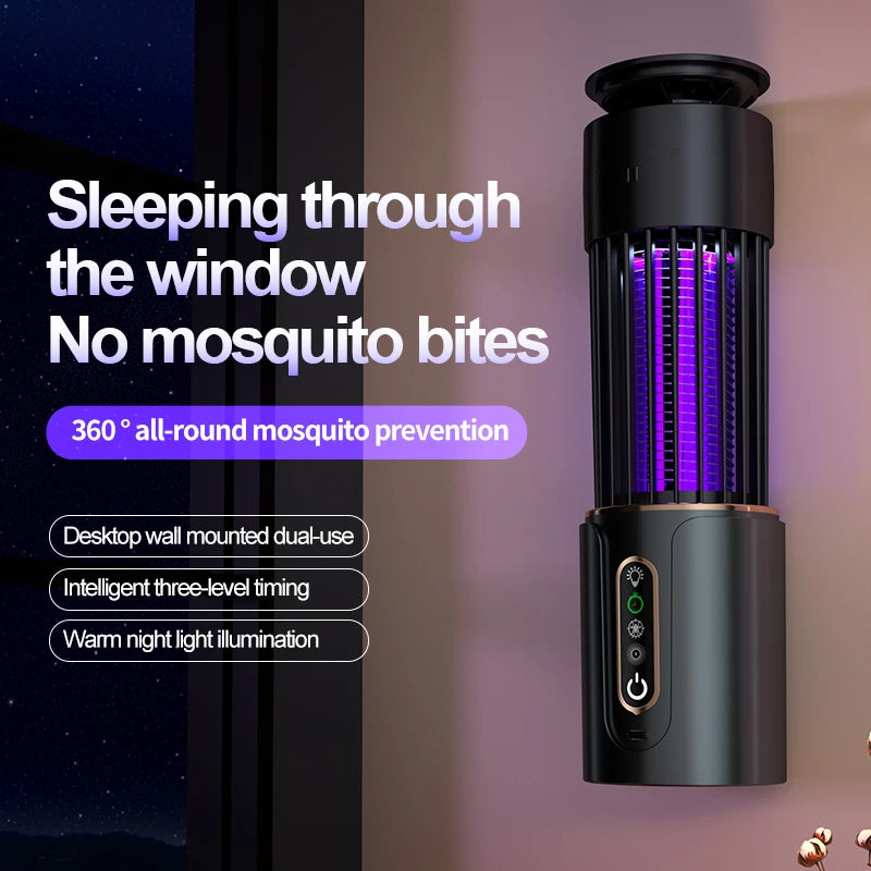 Mosquito Killer Camping Lantern – Insect Trap & Light, USB Rechargeable or Plug-In