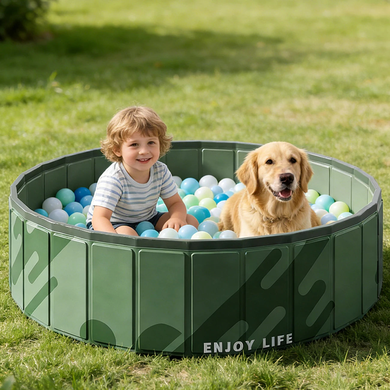 Foldable Ball Pit & Play Pool – Portable Paddling Pool for Kids & Pets