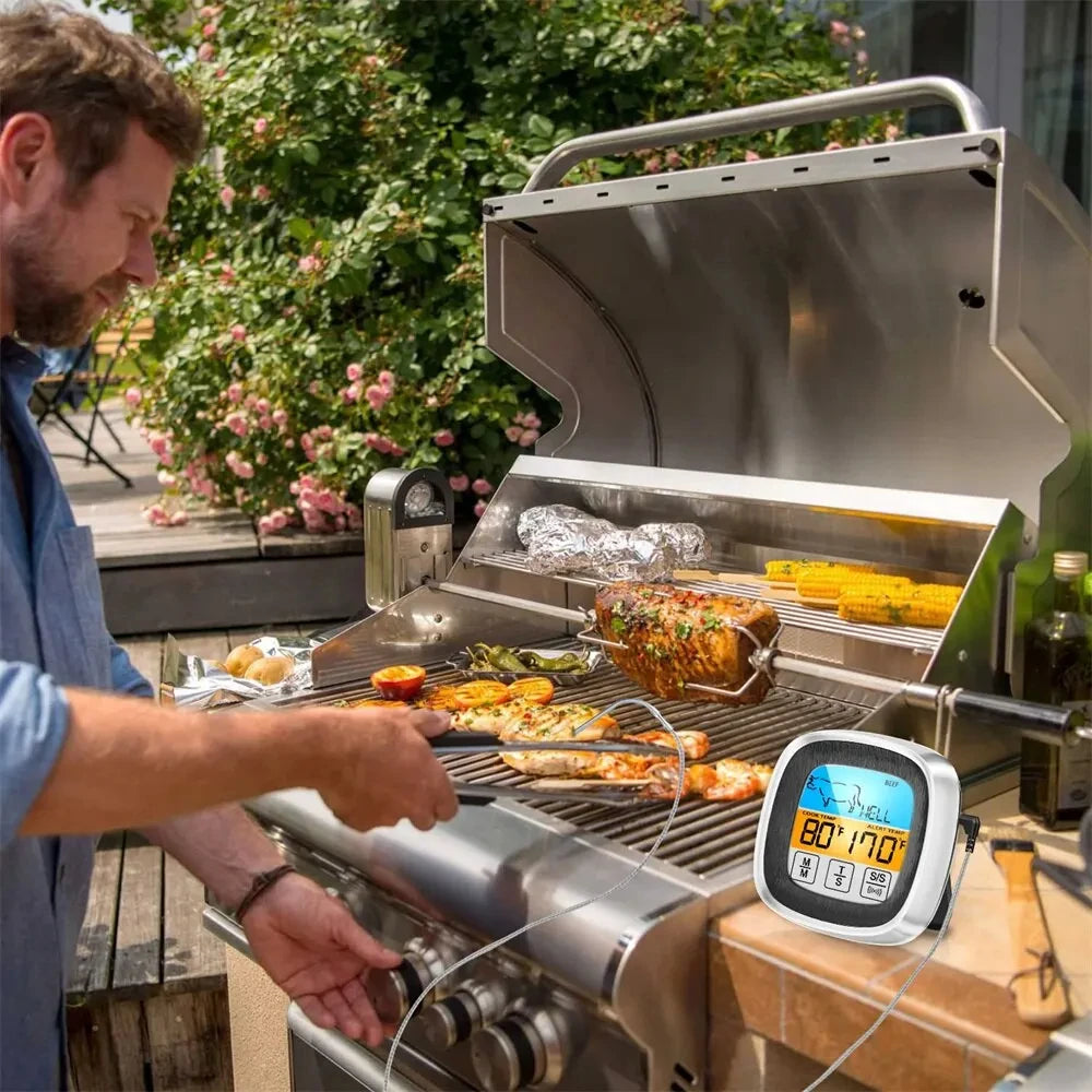 Digital Kitchen Thermometer – Instant-Read Probe for Meat, BBQ & Baking