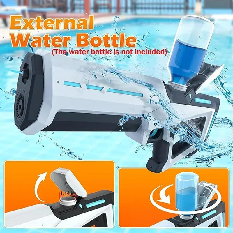 Automatic Electric Water Gun – Powerful Squirt Blaster with Suction Refill