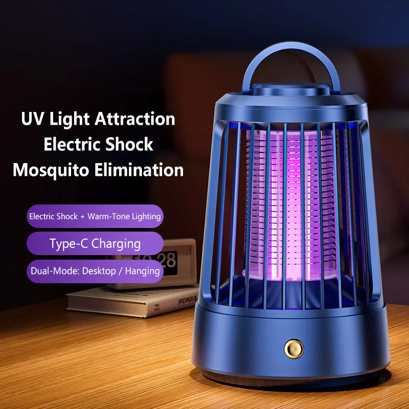 Electric Mosquito Killer Lamp – USB Rechargeable Bug Zapper for Home & Camping