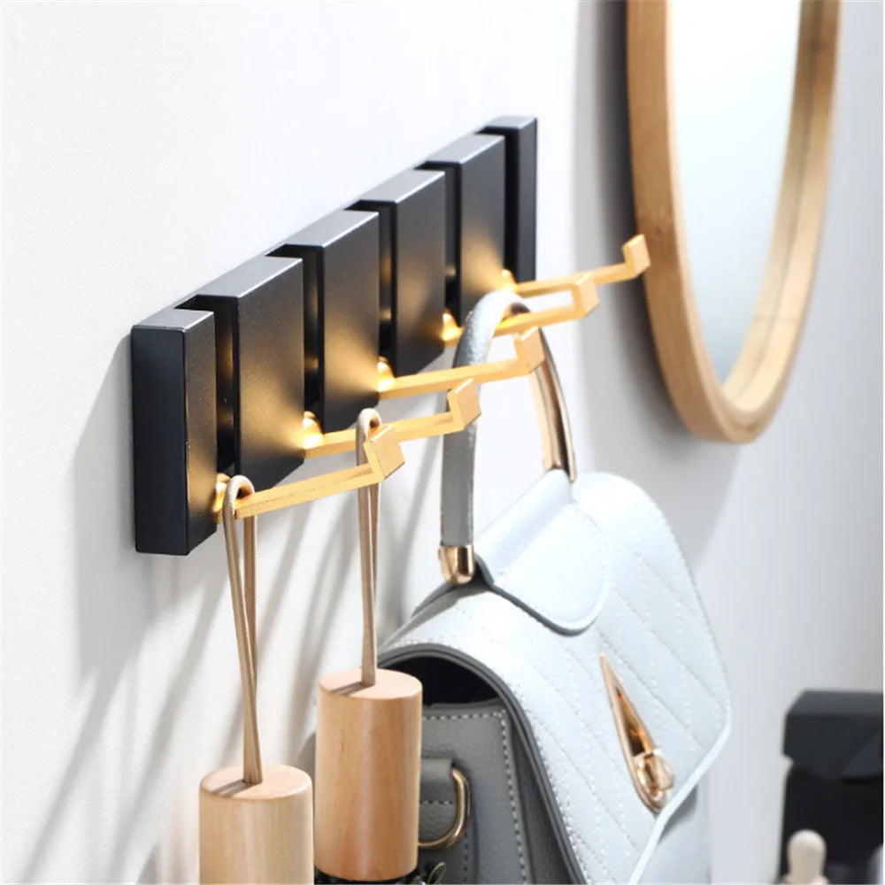 SleekMount – Folding Aluminium Robe & Towel Hooks