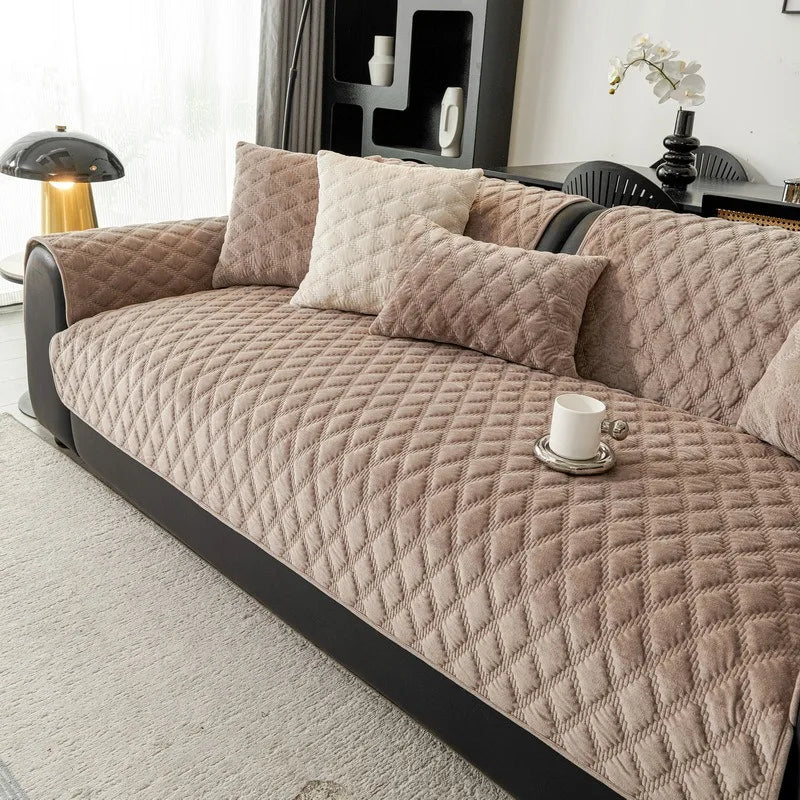 Nordic Plush Sofa Cover