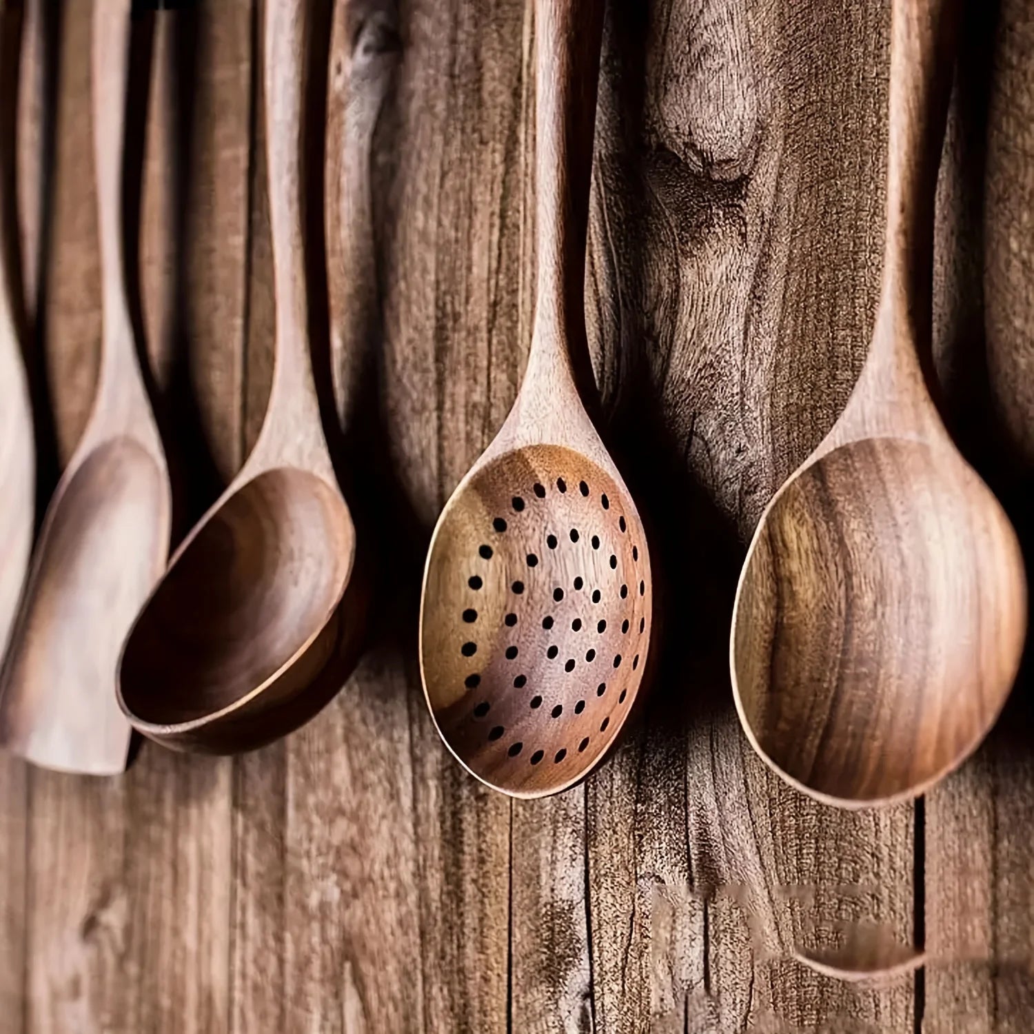 TimberChef – 5-Piece Wooden Kitchen Utensil Set for Non-Stick Pans