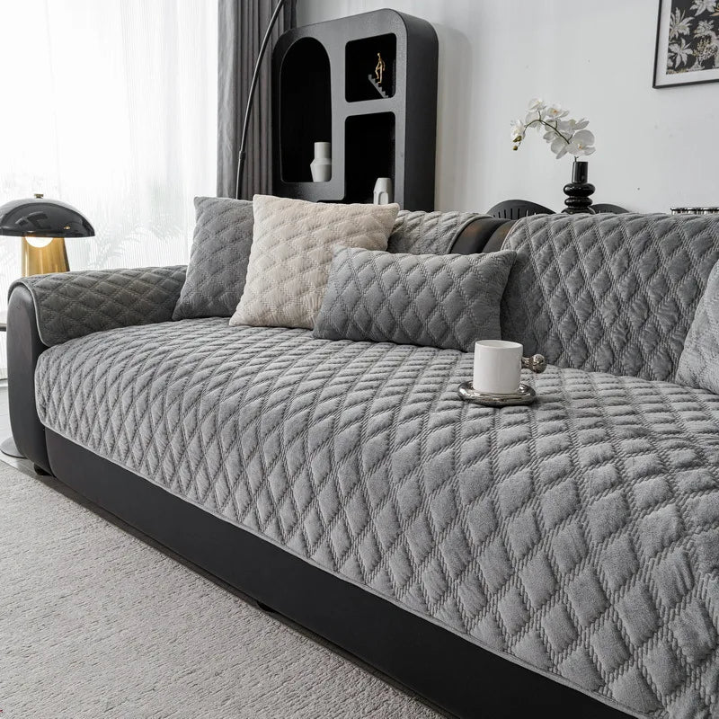 Nordic Plush Sofa Cover