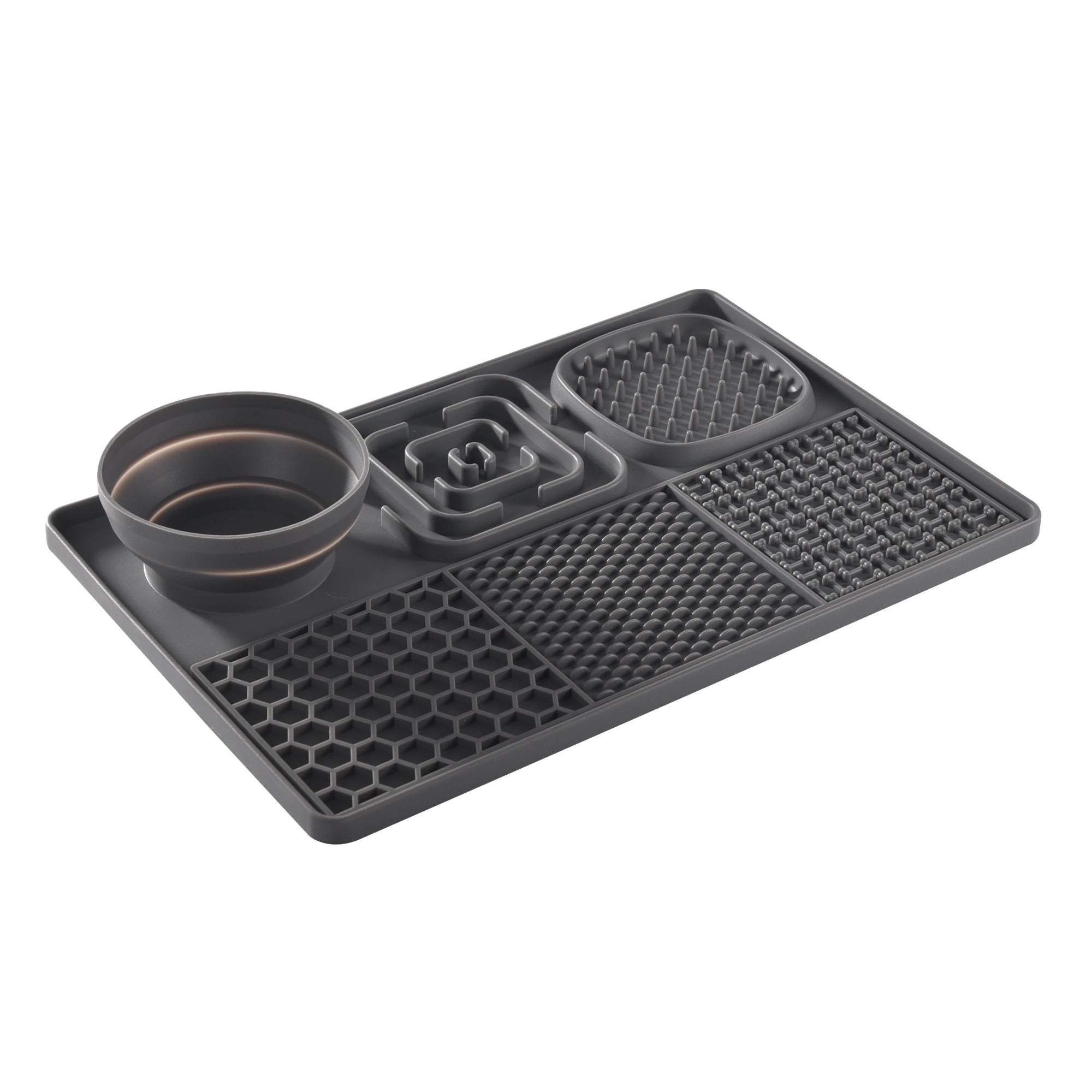 Dog Slow Feeder Licking Mat – 3-in-1 Silicone Pad with Suction Base, BPA-Free