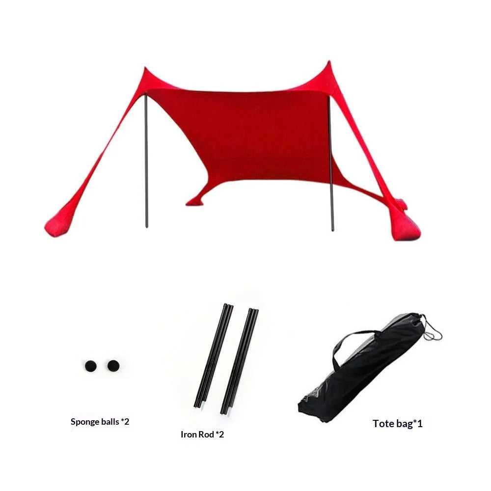 Beach Sun Shade Canopy – Lightweight UV Shelter with Carry Bag