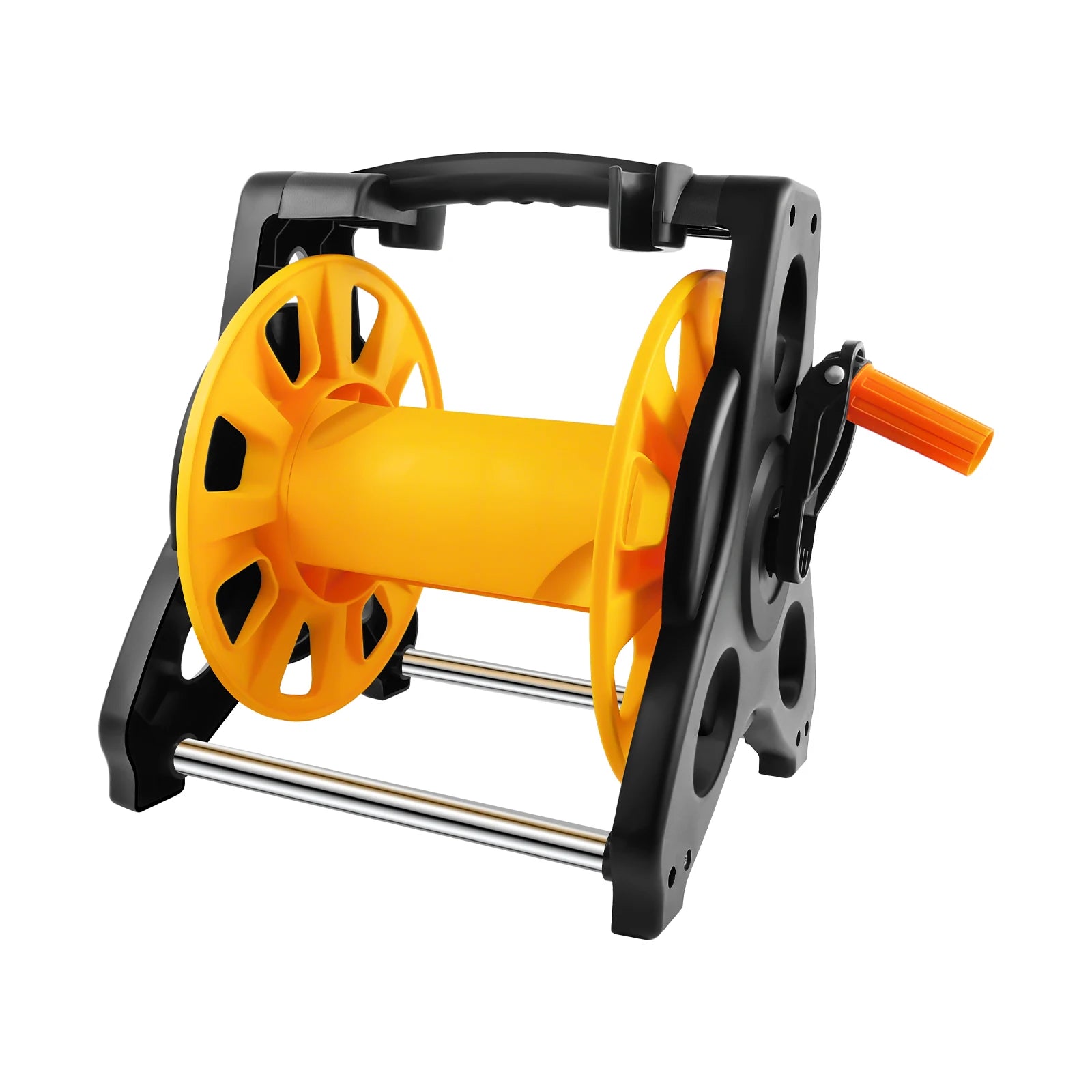 Garden Hose Reel Set – 15/25/30m Hose with 7-Pattern Spray Nozzle