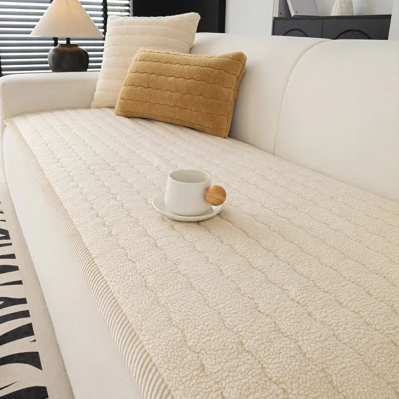 Berber Fleece Sofa Cover