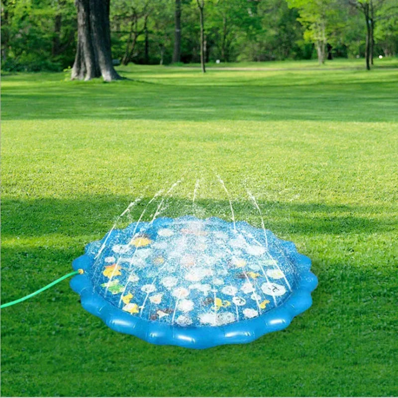 Kids Sprinkler Splash Pad – Inflatable Water Play Mat for Garden & Lawn