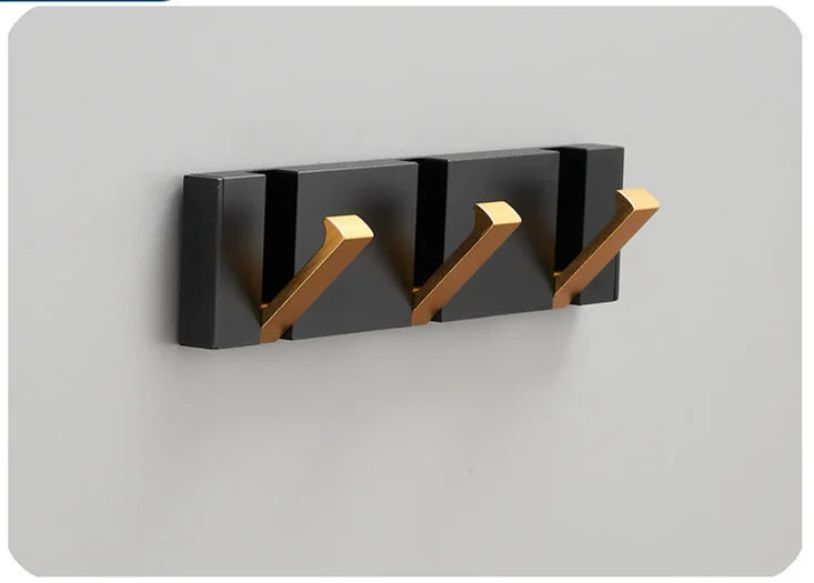 SleekMount – Folding Aluminium Robe & Towel Hooks